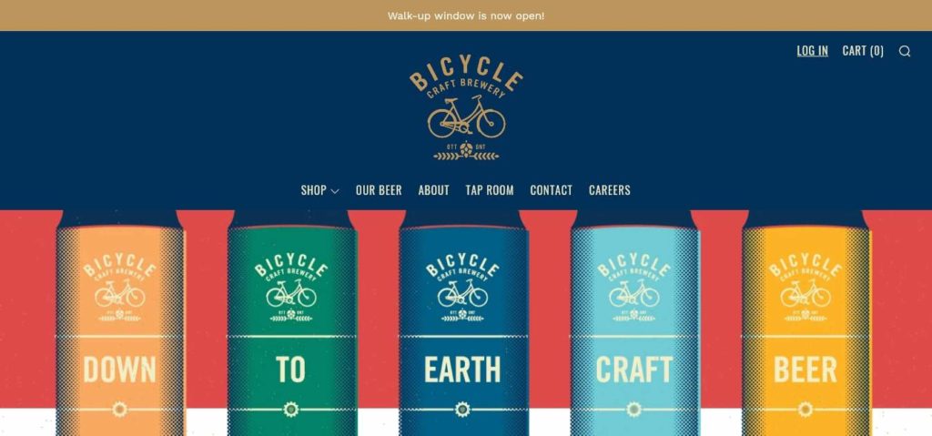 Bicycle Craft Brewery's Homepage