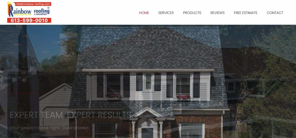 Rainbow Roofing and Renovations' Homepage