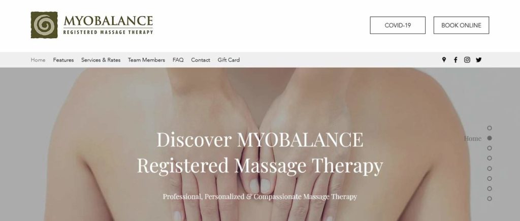 Myobalance Registered Massage Therapy's Homepage