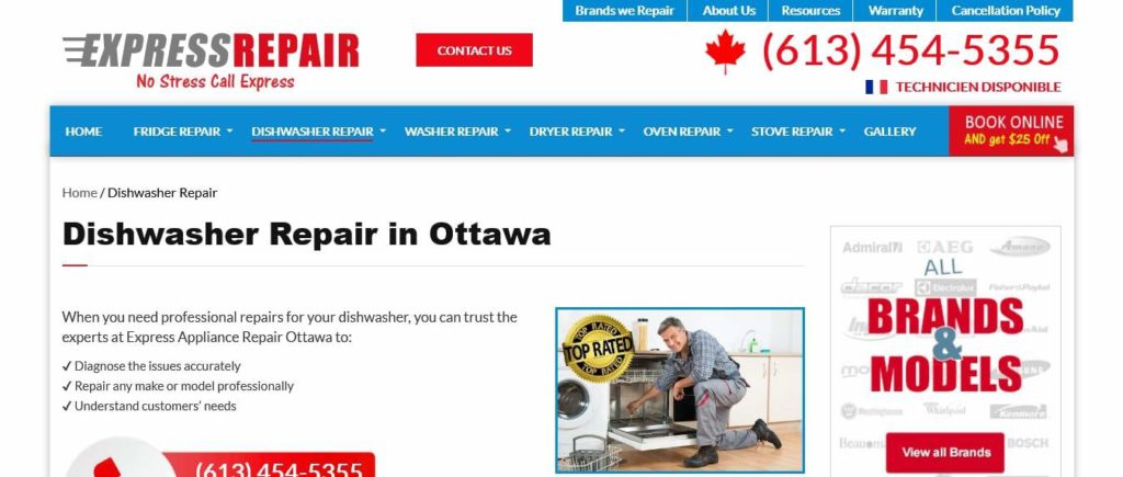 Express Repair's Homepage