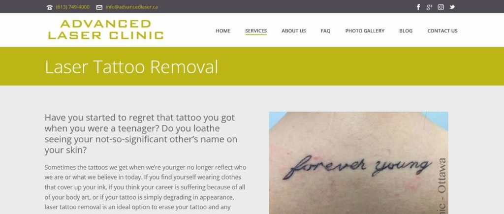 Advanced Laser Clinic's Homepage