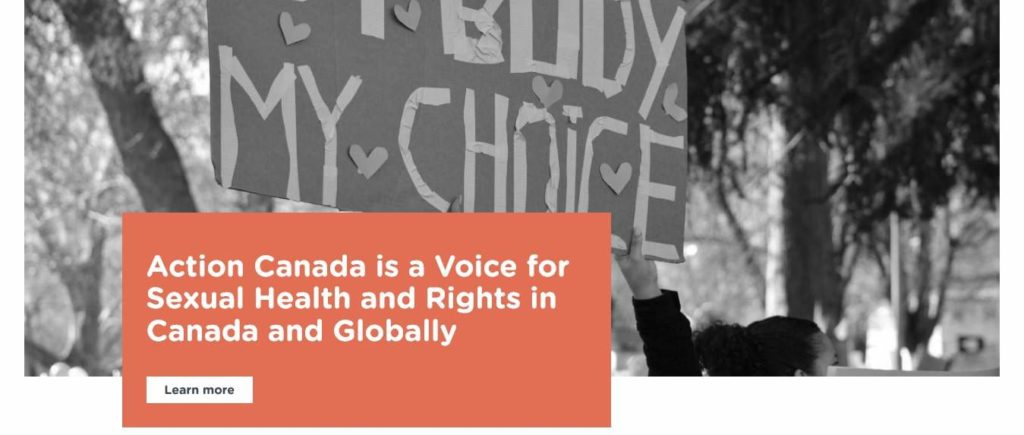 Action Canada for Sexual Health and Rights' Homepage