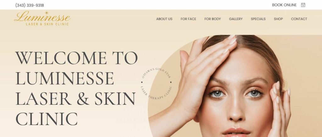 Luminesse Laser and Skin Clinic's Homepage