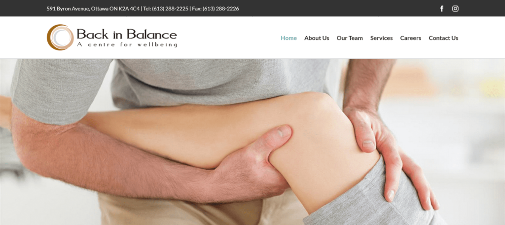 Back in Balance's Homepage
