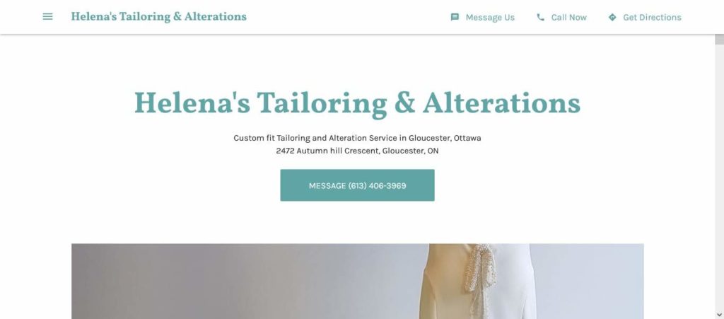 Helena’s Tailoring and Alterations' Homepage