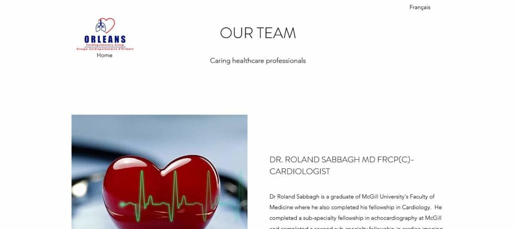Dr. Roland Sabbagh (Orleans Cardiopulmonary Group)'s Homepage