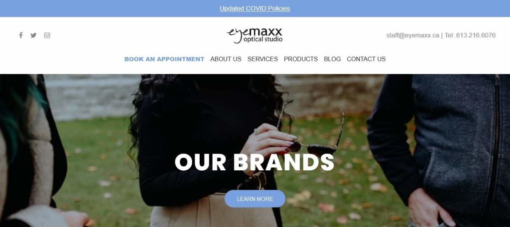 Eyemaxx Optical Studio's Homepage
