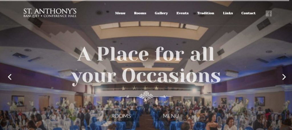 St. Anthony’s Banquet and Conference Hall's Homepage