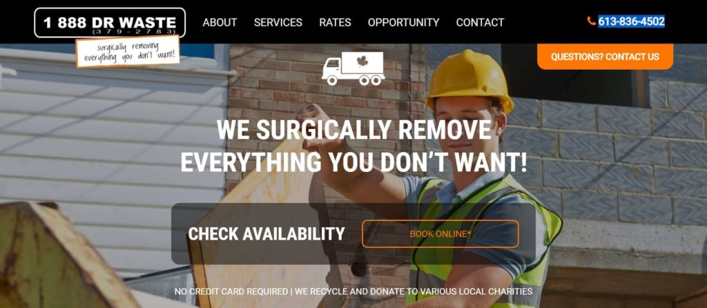 1 888 Dr Waste's homepage