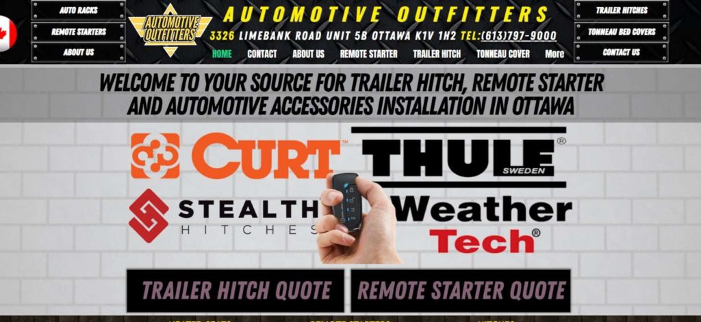 Automotive Outfitters homepage