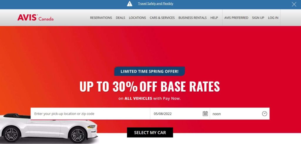 Avis homepage