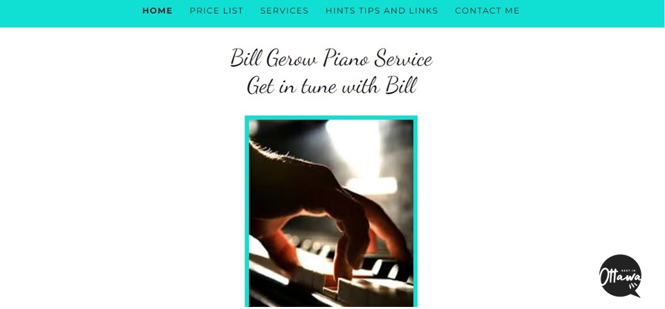 Bill Gerow Piano Service's homepage