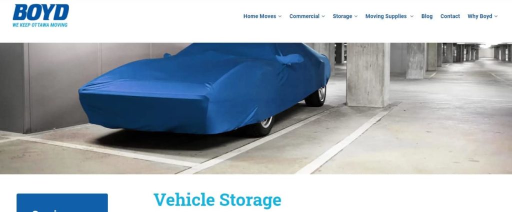 Boyd Moving and Storage's homepage