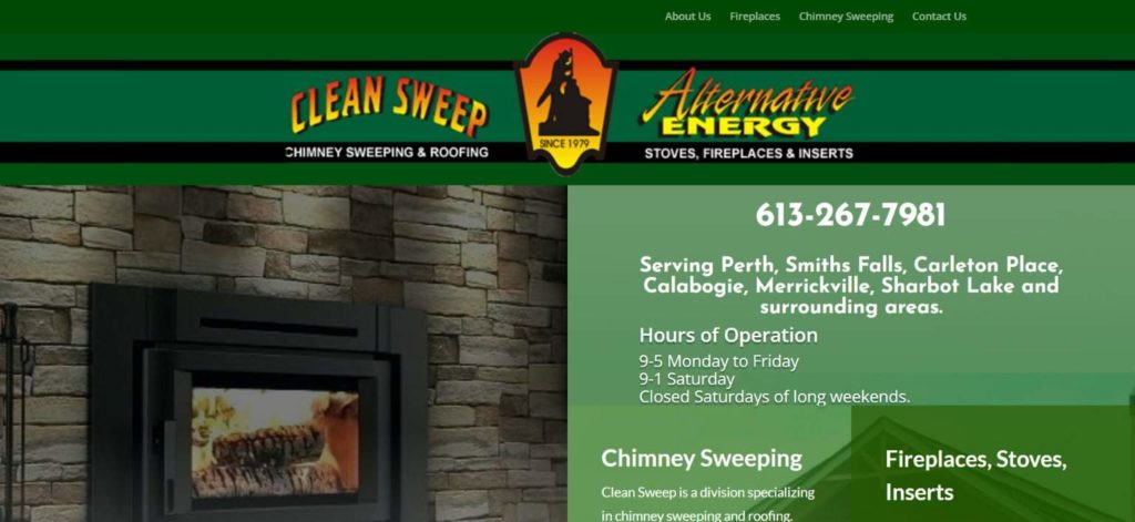 Clean Sweep's homepage