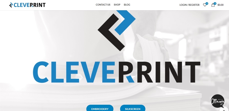 Clever Print's homepage