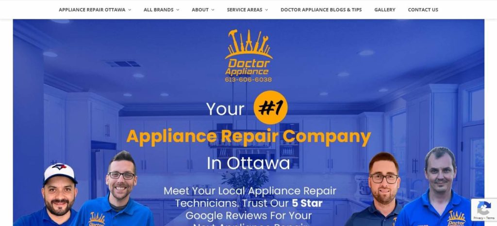 Doctor Appliance's homepage