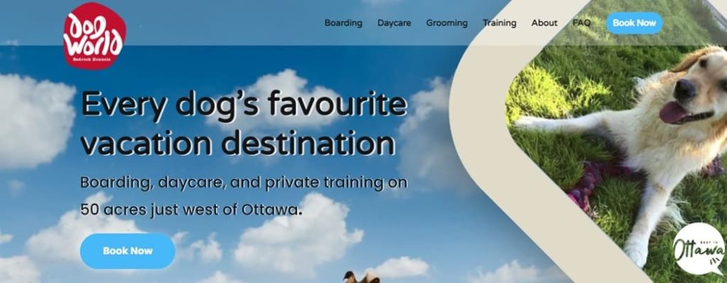 Dog World Bedrock Kennels homepage