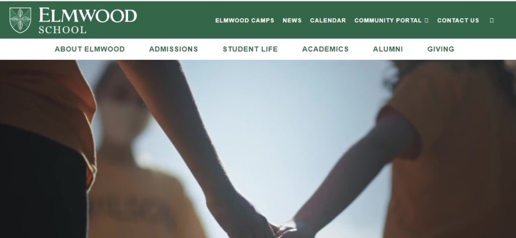 Elmwood School's homepage