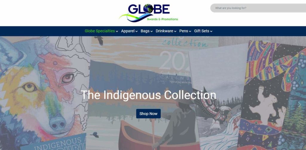 Globe's homepage