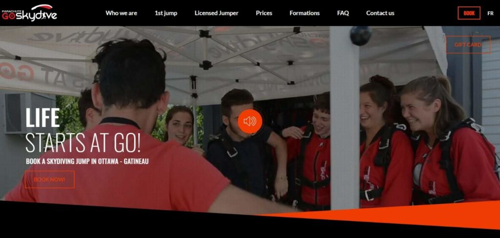 Go Sky Dive's homepage