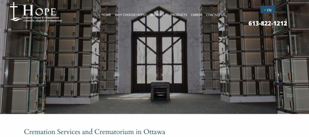 Hope Cemetery, Chapel, and Crematorium's homepage