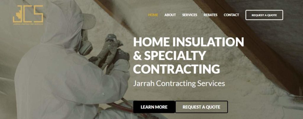 Jarrah Contracting Services homepage
