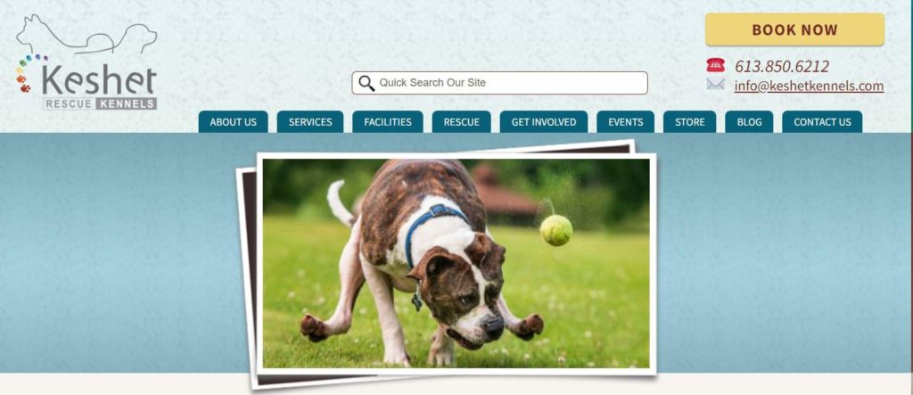 Keshet Rescue Kennels homepage