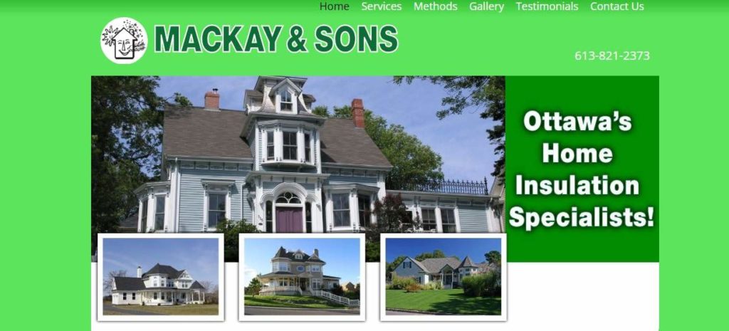 Mackay & Sons homepage