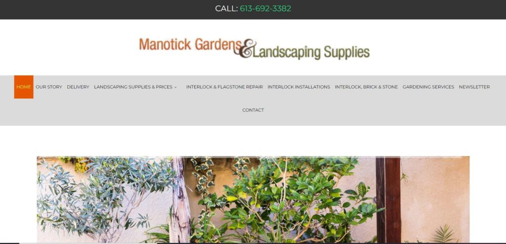 Manotick Gardens & Landscaping Supplies's homepage