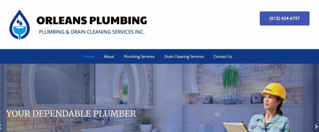 Orleans Plumbing's homepage
