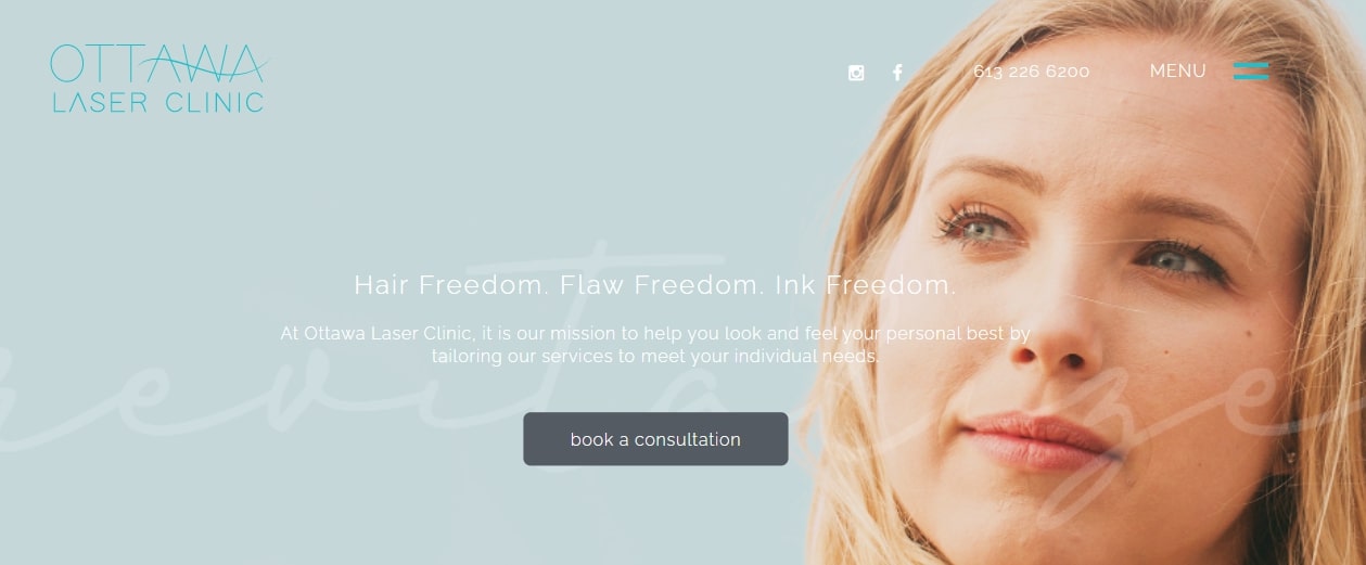 Ottawa Laser Clinic's homepage
