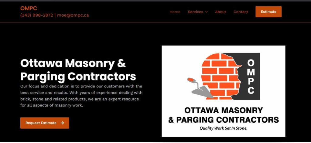 Ottawa Masonry & Parging Contractor's homepage