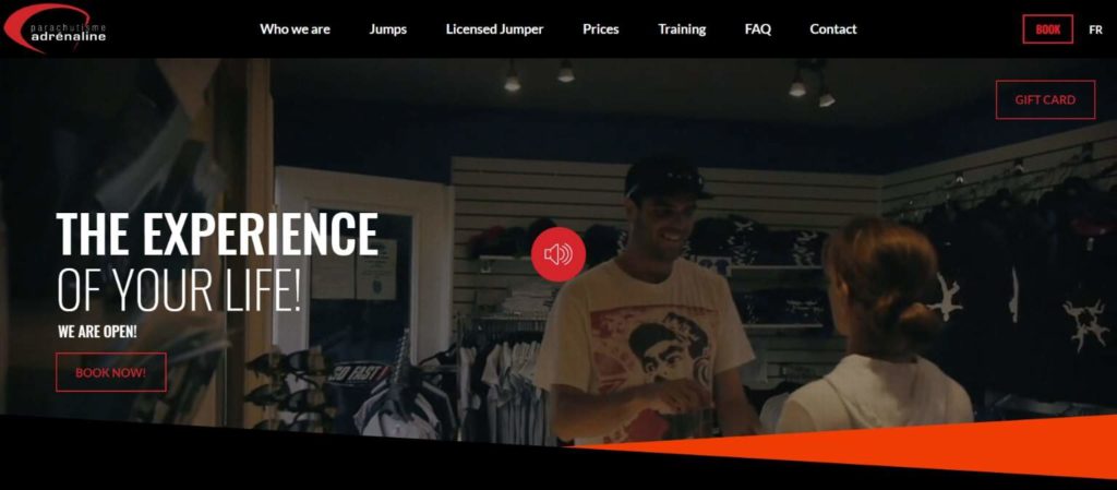 Parachute Andrenaline's homepage