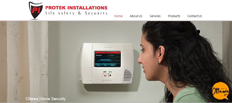 Protek Installations homepage