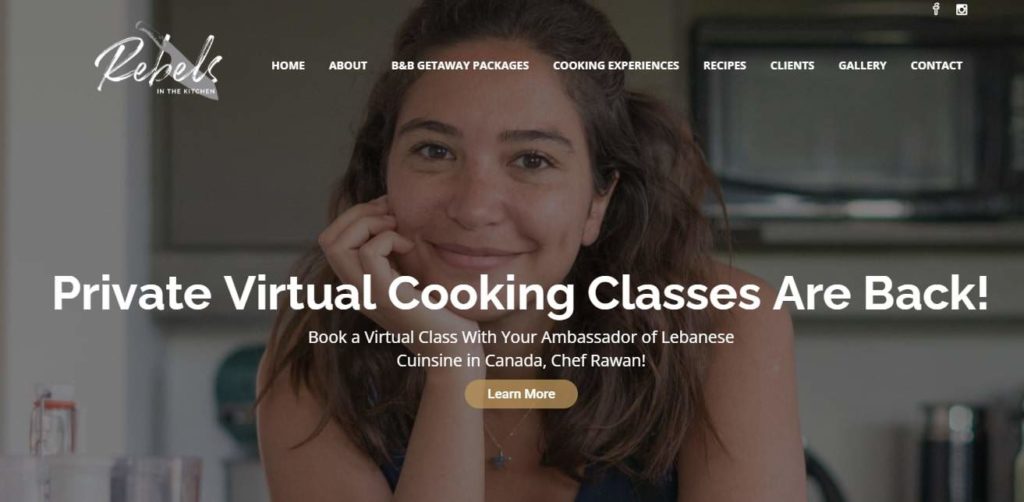 Rebels in the Kitchen's homepage