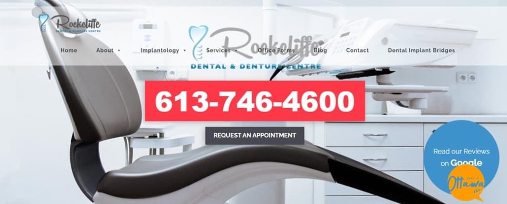 Rockcliffe Dental and Denture Centre's homepage