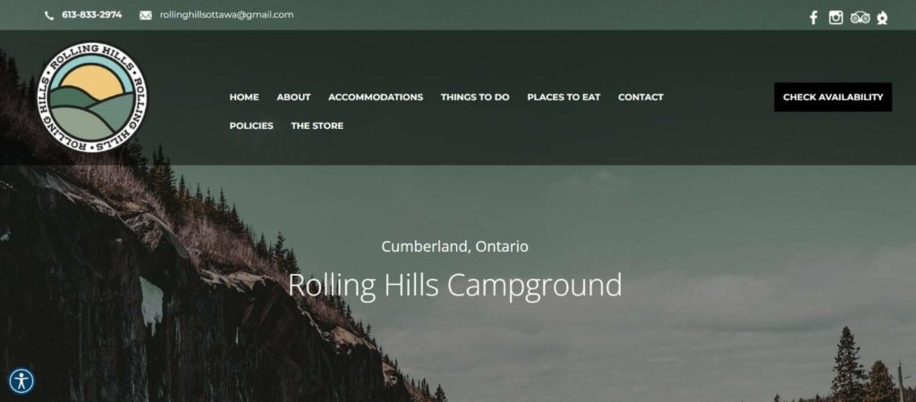 Rolling Hills Campground's homepage