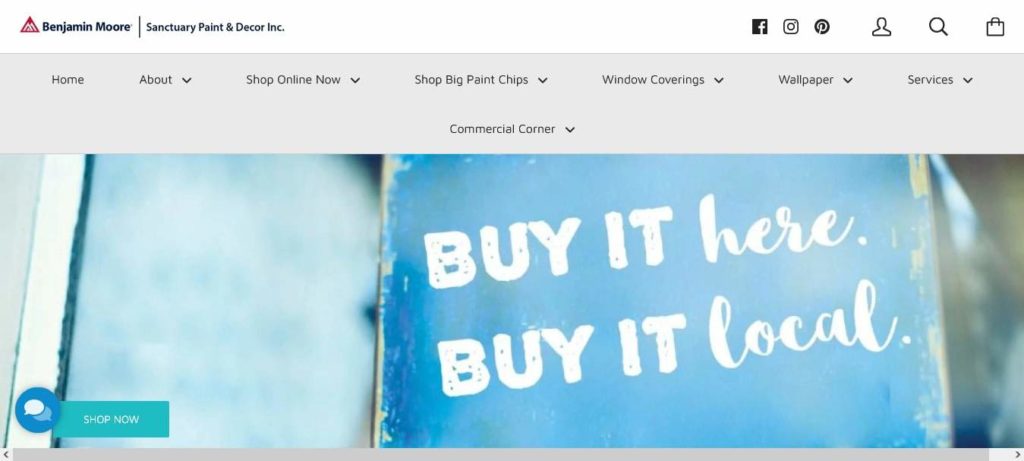 Sanctuary Paint and Decor Inc's homepage