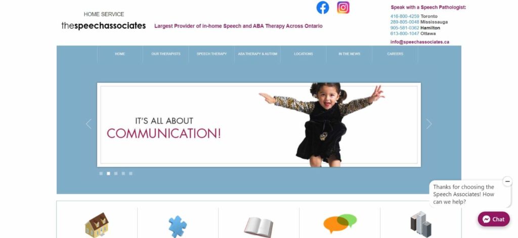 Speech Associates homepage