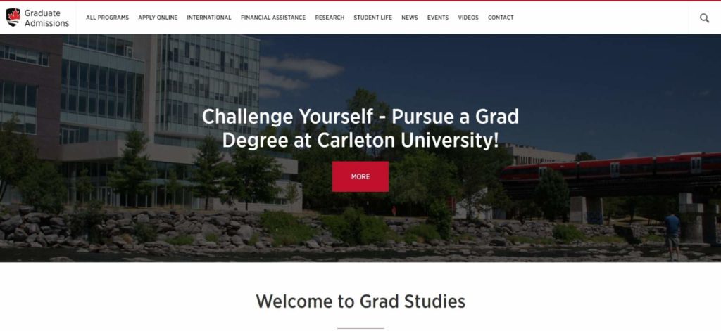 Sprott School of Business of Carleton University's homepage