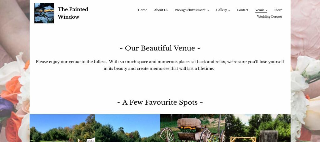 The Painted Window's homepage