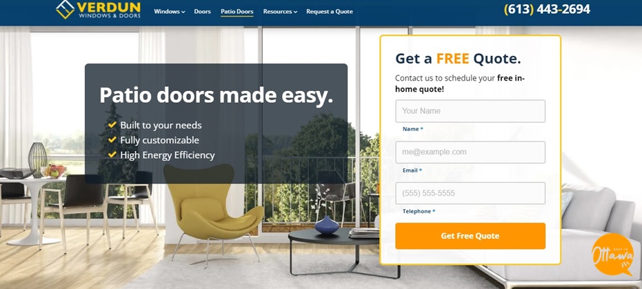 Verdun Windows and Doors homepage