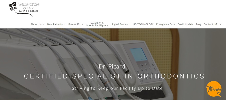 Wellington Village Orthodontics homepage