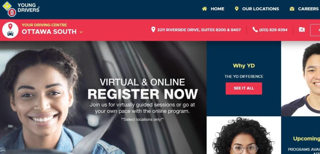 Young Drivers of Canada's homepage