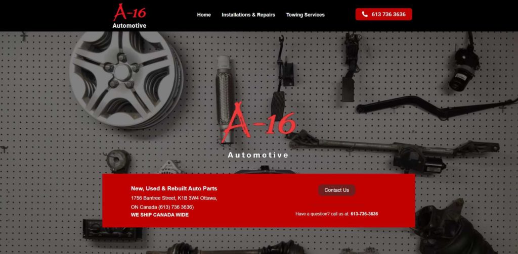 A-16 Auto Parts & Recycling Homepage