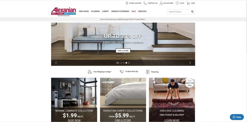 Alexanian Carpet & Flooring Homepage