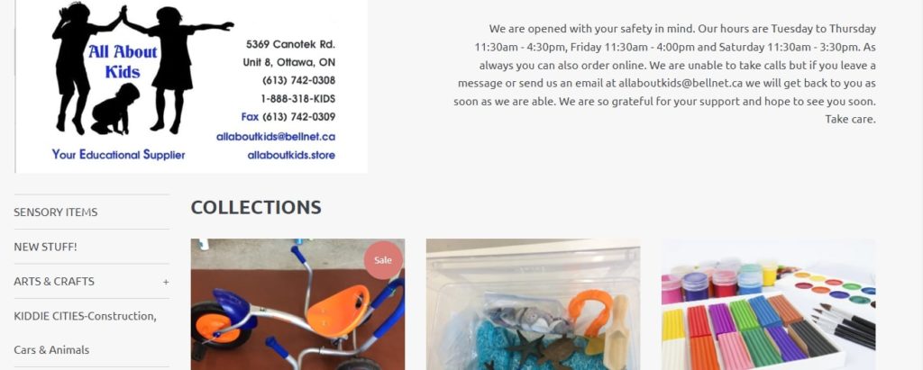 All About Kids Homepage