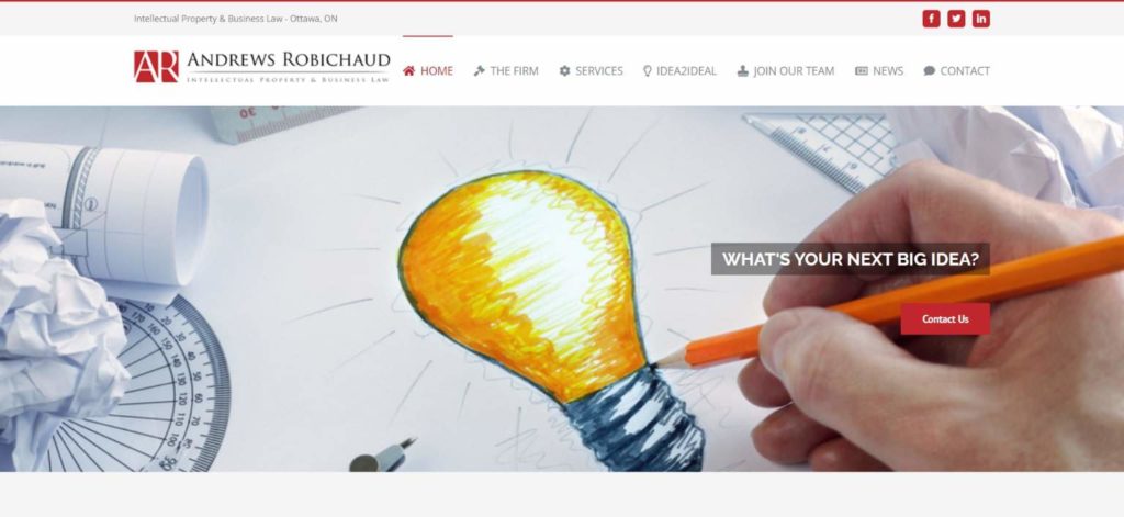 Andrews Robichaud Intellectual Property and Business Law's homepage