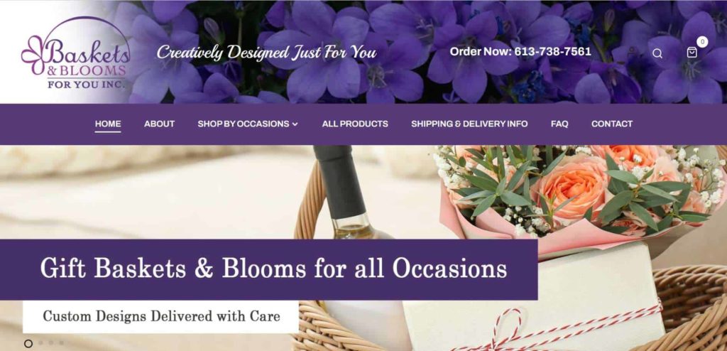 Baskets & Blooms For You Inc's homepage