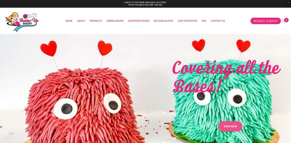 Batter Up Bakery Homepage